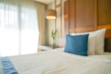 abstract blur luxury bedroom for background