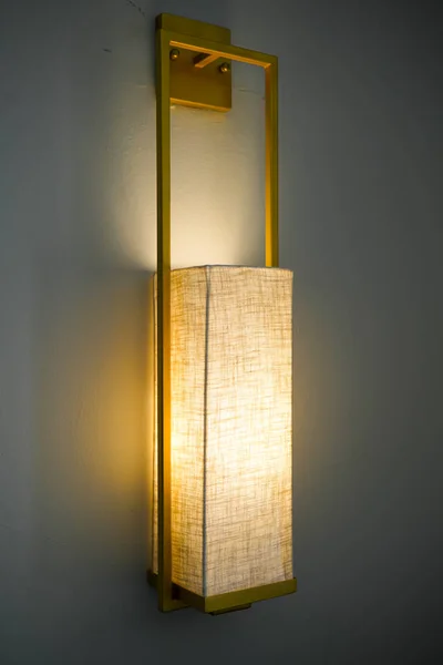 Beautiful Light Lamp Decorate Hanging Wall — Stock Photo, Image