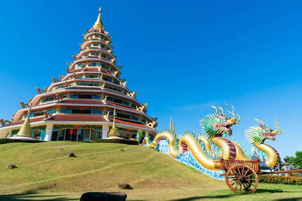 Beautiful Architecture Wat Huay Pla Kang Chiang Rai Thailand — Stock Photo, Image