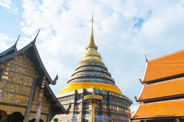 stock image beautiful architecture at Pra That Lampang Luang in Lampang, Thailand