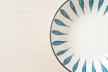 boş güzel ve eski seramik plaka kopya alanı ile