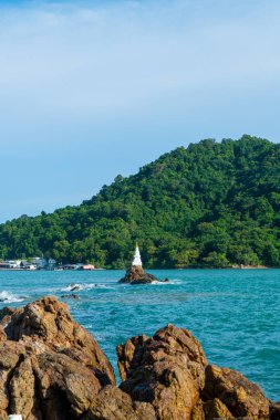 Chedi Klang Nam unseen and landmark at Ban Hua Laem, Chanthaburi in Thailand