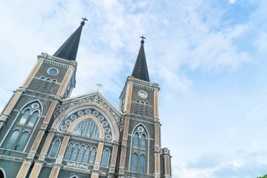 Beautiful Architecture Cathedral of the Immaculate Conception at Chanthaburi in Thailand