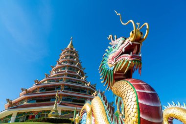 Güzel mimari Wat Huay Pla Kang Chiang Rai, Tayland