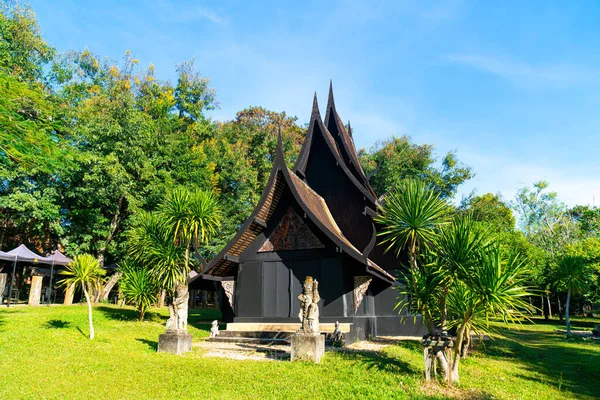 stock image Baan Dam Museum (Black House), one of the famous place and landmark in Chiang Rai, Thailand