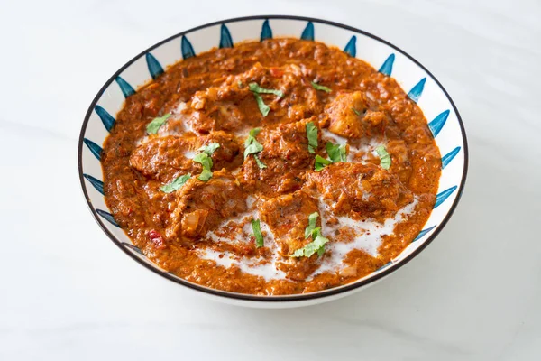 Chicken Tikka Masala Spicy Curry Meat Food Indian Food Style — Stock Photo, Image