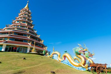 Güzel mimari Wat Huay Pla Kang Chiang Rai, Tayland