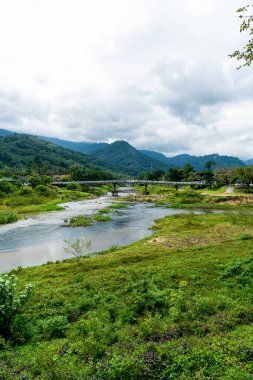 Kiriwong köyü - Tayland 'ın en iyi temiz hava köylerinden biri ve eski Tayland kültüründe yaşıyor. Nakhon si thammarat, Tayland 'ın güneyi.