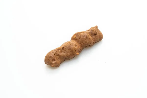 Choklad Maräng Stick Isolerad Vit Bakgrund — Stockfoto