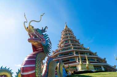 Güzel mimari Wat Huay Pla Kang Chiang Rai, Tayland