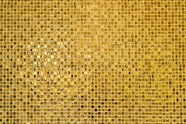 Красива Золота Мозаїчна Плитка Шпалер Фону — стокове фото