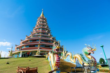 Güzel mimari Wat Huay Pla Kang Chiang Rai, Tayland