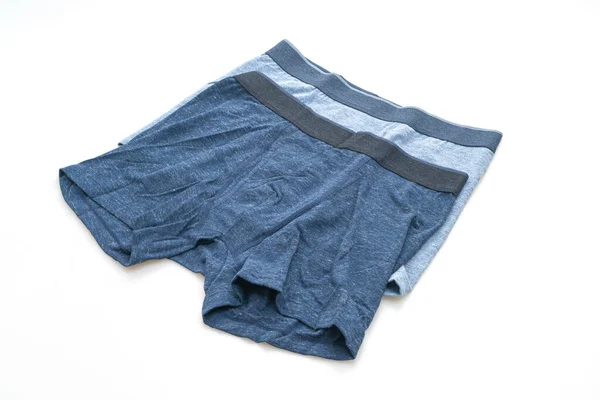 Blå Män Underkläder Isolerad Vit Bakgrund — Stockfoto