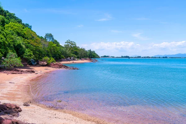 Pink Coast Lan Him Chomphu Sea Background Chanthaburi Thailand — Foto Stock