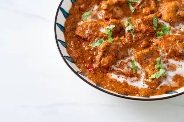 Chicken Tikka Masala Spicy Curry Meat Food Indian Food Style — Stock Photo, Image