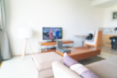 soyut bulanık ve arka plan için odaklı olmayan oturma odası