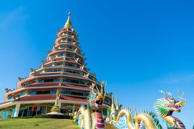 Güzel mimari Wat Huay Pla Kang Chiang Rai, Tayland