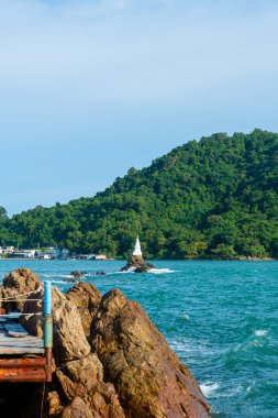 Chedi Klang Nam unseen and landmark at Ban Hua Laem, Chanthaburi in Thailand