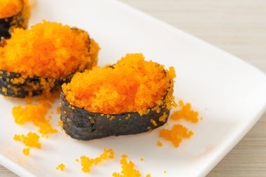 Ebiko Suşi ya da Karides Yumurtalı Suşi - Japon yemek tarzı