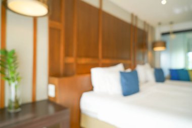 abstract blur luxury bedroom for background