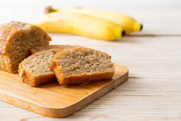 Homemade banana bread  or  banana cake sliced