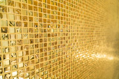 Duvar kağıdı ve arkaplan için güzel altın mozaik fayanslar