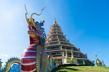Güzel mimari Wat Huay Pla Kang Chiang Rai, Tayland