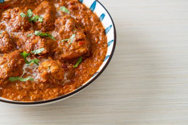 chicken tikka masala spicy curry meat food - Indian food style