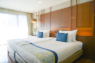 abstract blur luxury bedroom for background