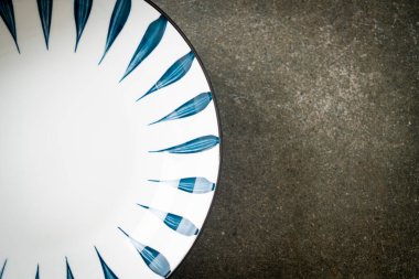 boş güzel ve eski seramik plaka kopya alanı ile