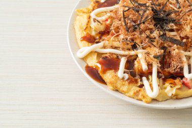 Japon Geleneksel Pizzası Okonomiyaki - Japon yemek tarzı