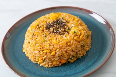 fried rice with egg in Korean style - Asian food style clipart