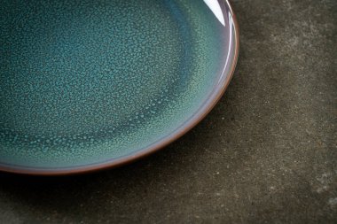 boş güzel ve eski seramik plaka kopya alanı ile