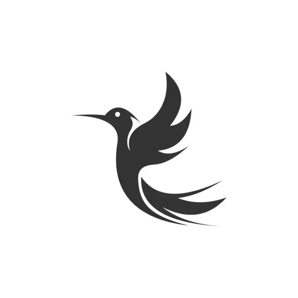 Logo Burung Desain Dengan Konsep Ilustrasi - Stok Vektor