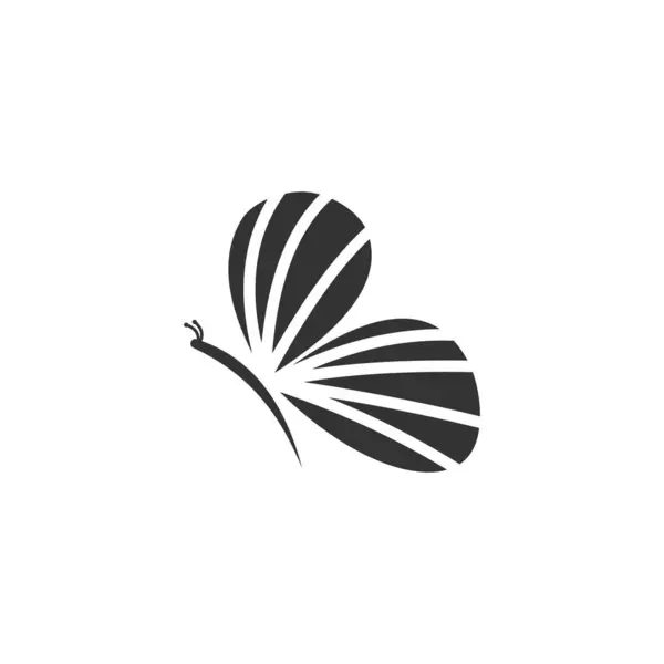 Desain Logo Kupu Kupu Dengan Konsep Ilustrasi Vektor Premium - Stok Vektor