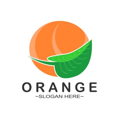 Turuncu logo tasarımı ve yeni fikir vektörü