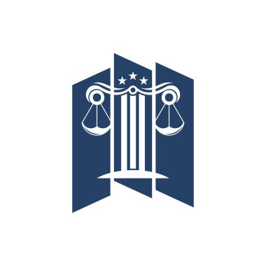 Modern konsept premium vektörlü hukuk firması logosu tasarımı