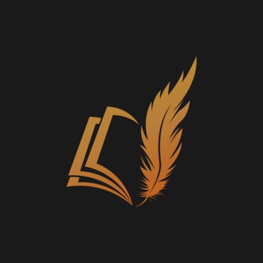 Premium konseptli imza tüyü logosu tasarımı