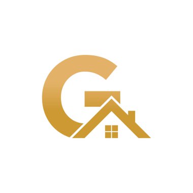 Konsept G harfli ev logosu tasarımı