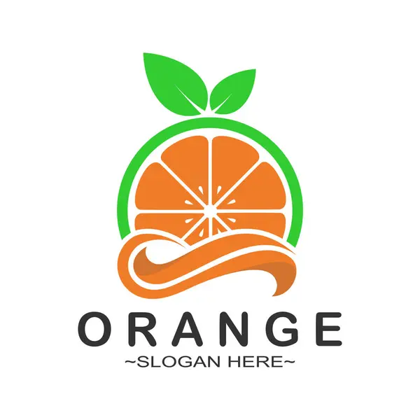Orangefarbenes Logo Design Mit Neuem Konzept Vektor — Stockvektor