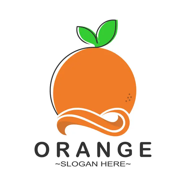 Orangefarbenes Logo Design Mit Neuem Konzept Vektor — Stockvektor