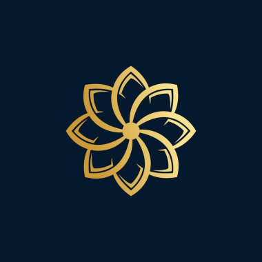 İllüstrasyon prim kavramına sahip çiçek logosu tasarımı vektörü