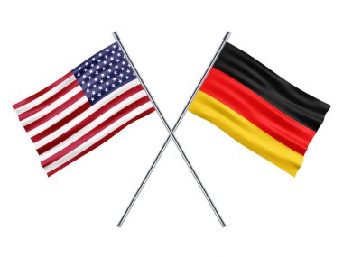 Amerika Birleşik Devletleri ve Almanya bayrakları