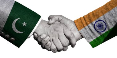 Pakistan ve Hindistan bayrakları