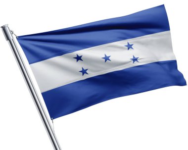 Houndarus bayrağı bayrak direğinde dalgalanıyor