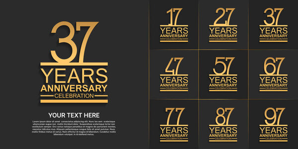 набор юбилейный с золотым цветом может быть использован для празднования момента