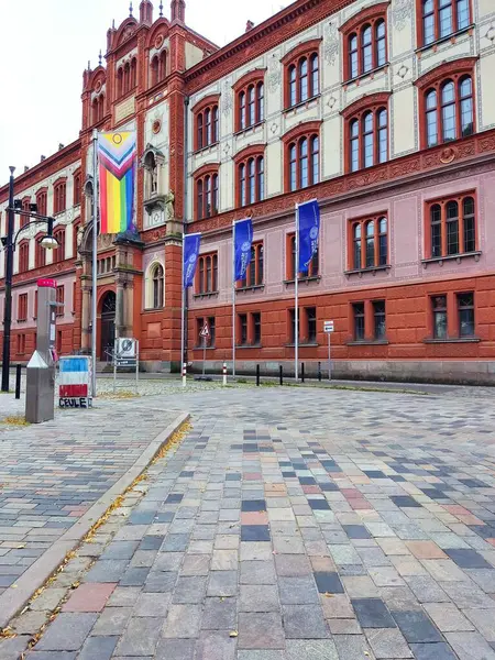 stock image University of Rostock Historic Main Building, Rostock Germany, 07/22/2024