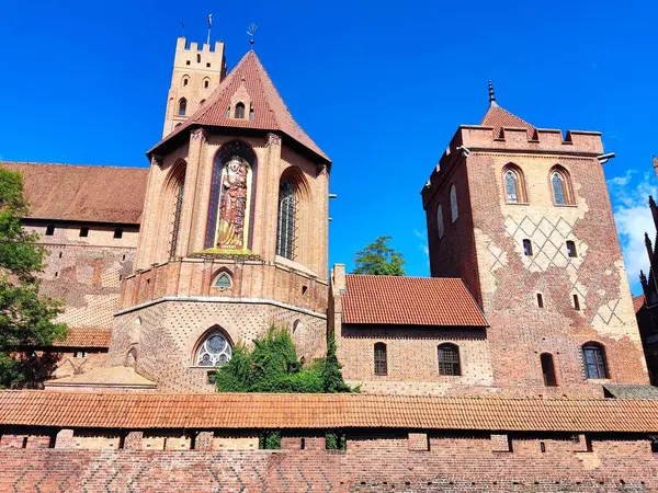 stock image Malbork Castle: Majestic View of the Medieval Marienburg