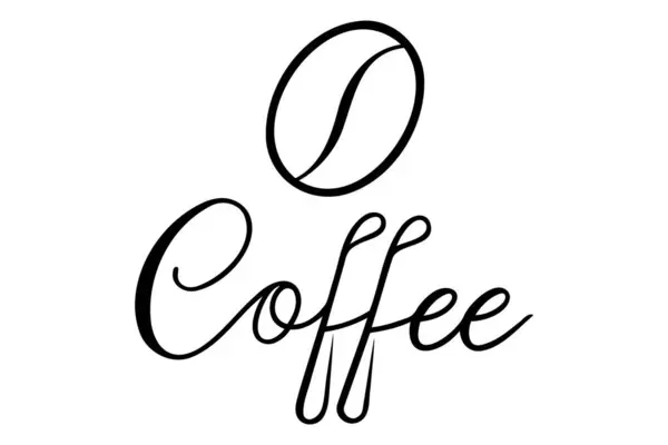 Prima Caffè Citazione Lettering Disegnato Mano Caffè Ristorante Iscrizione Stampe — Vettoriale Stock