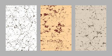 Grunge Şehir Arkaplanını ayarla. Doku Vektörü. Grain, Grungy Effect Oluşturulacak Nesne Üzerine Basitçe Tanımlama. Soluk boya, soyut, sıçramış, çatlak, kirli, dizaynınız için doku